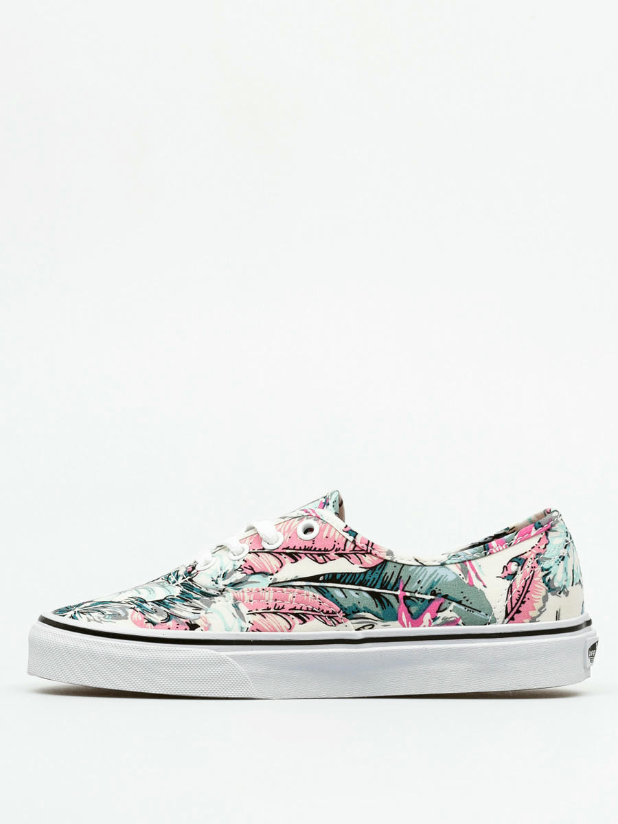 vans authentic tropical multi true white