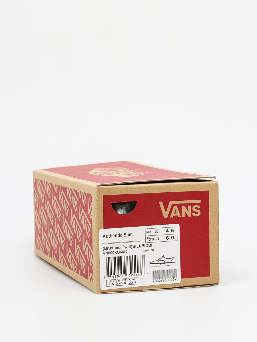 Vans Shoes Authentic Slim (brushed twill/bllt/bldbl)