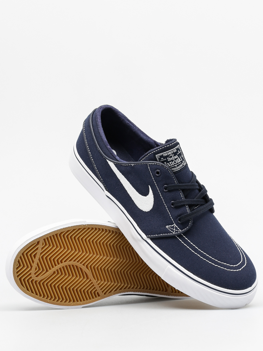 Nike SB Shoes Zoom Stefan Janoski Cnvs navy blue (obsidian/white