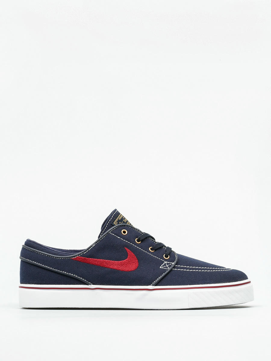 Nike Shoes Zoom Stefan Janoski Cnvs navy blue obsidian tm rd white mtllc gld