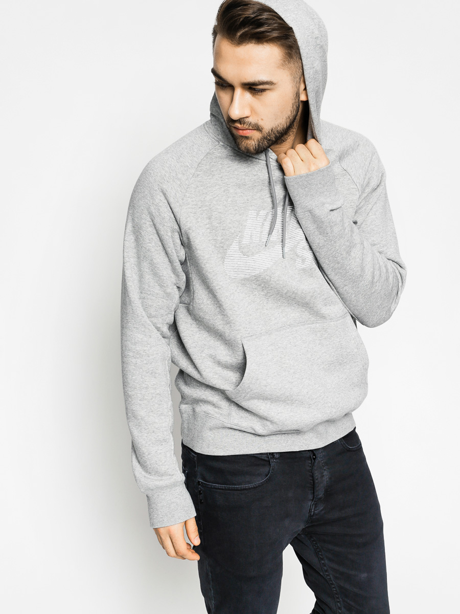Nike SB Hoodie Sb Icon Po Stripe HD (grey)