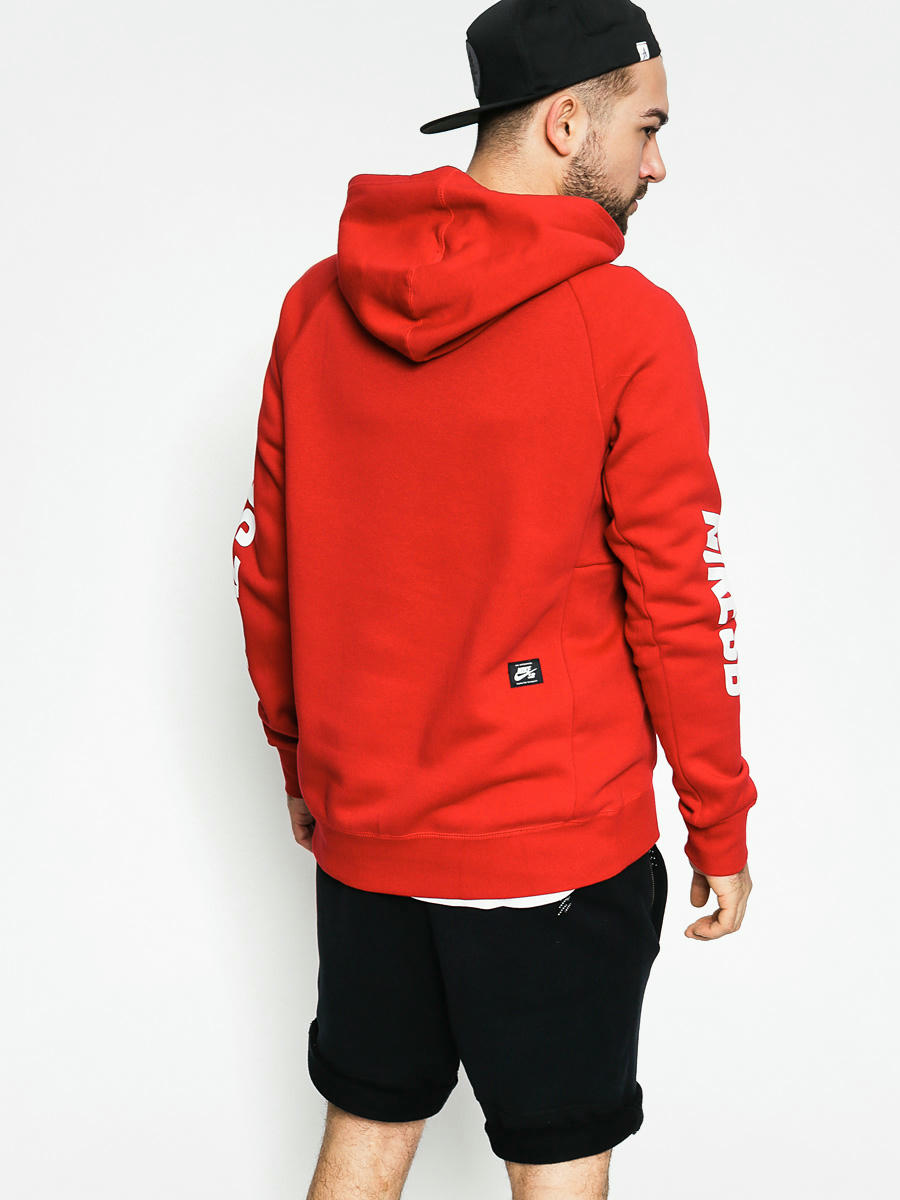 red nike sb sweatshirt