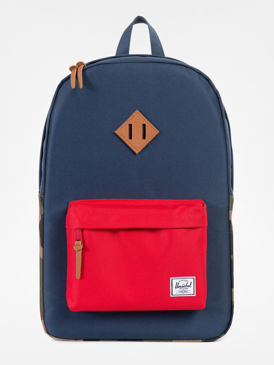 Herschel backpack camo store blue red