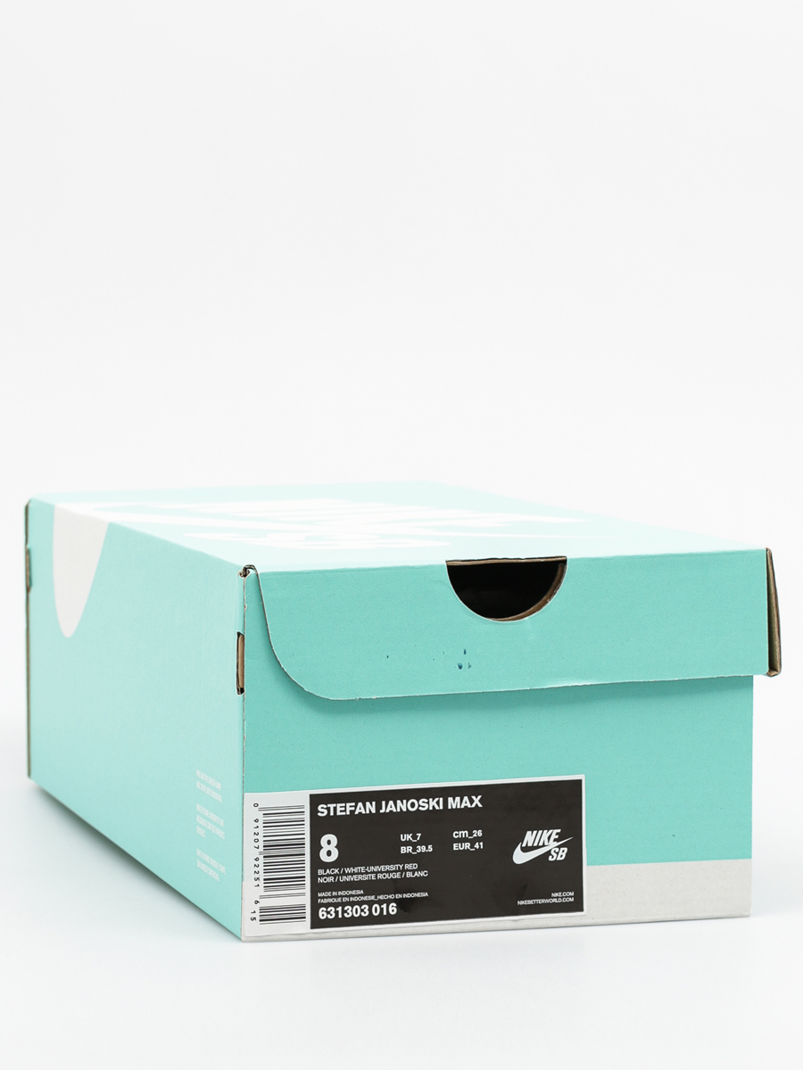 Nike SB Shoes Stefan Janoski Max (black/white university red)