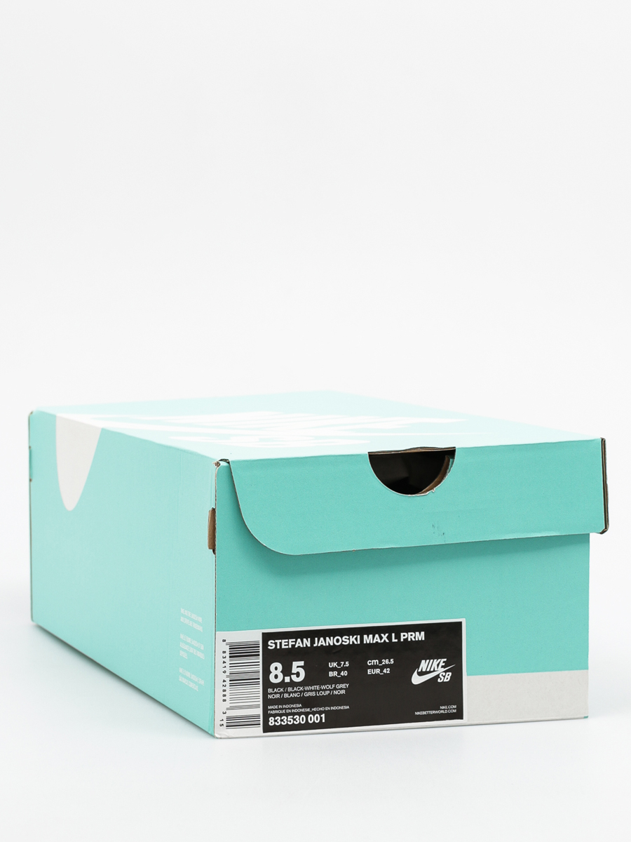 Nike SB Schuhe Stefan Janoski Max L Prm (black/black white wolf grey)