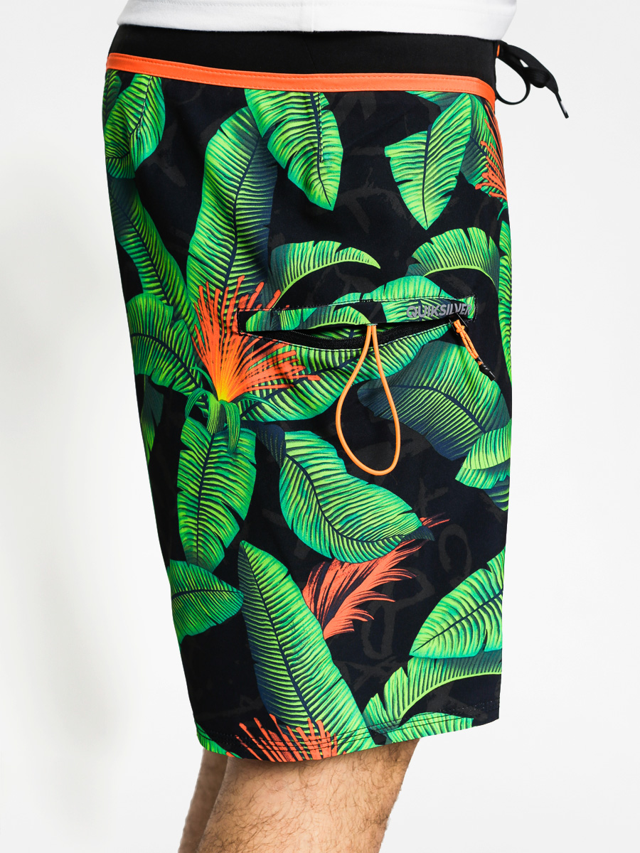Quiksilver Boardshorts Glitched 18 Boardshort (black/green orange)
