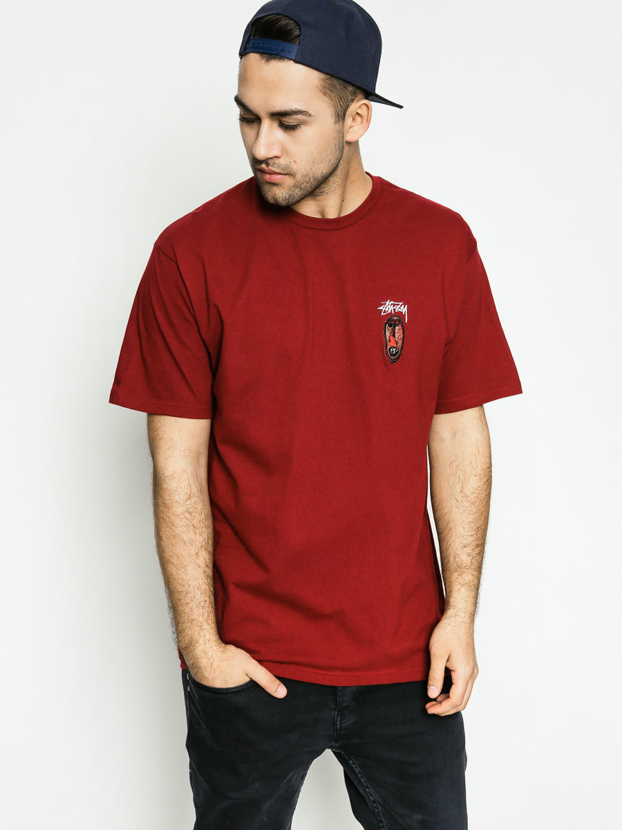 Stussy T-shirt Stock Mask (dark red)