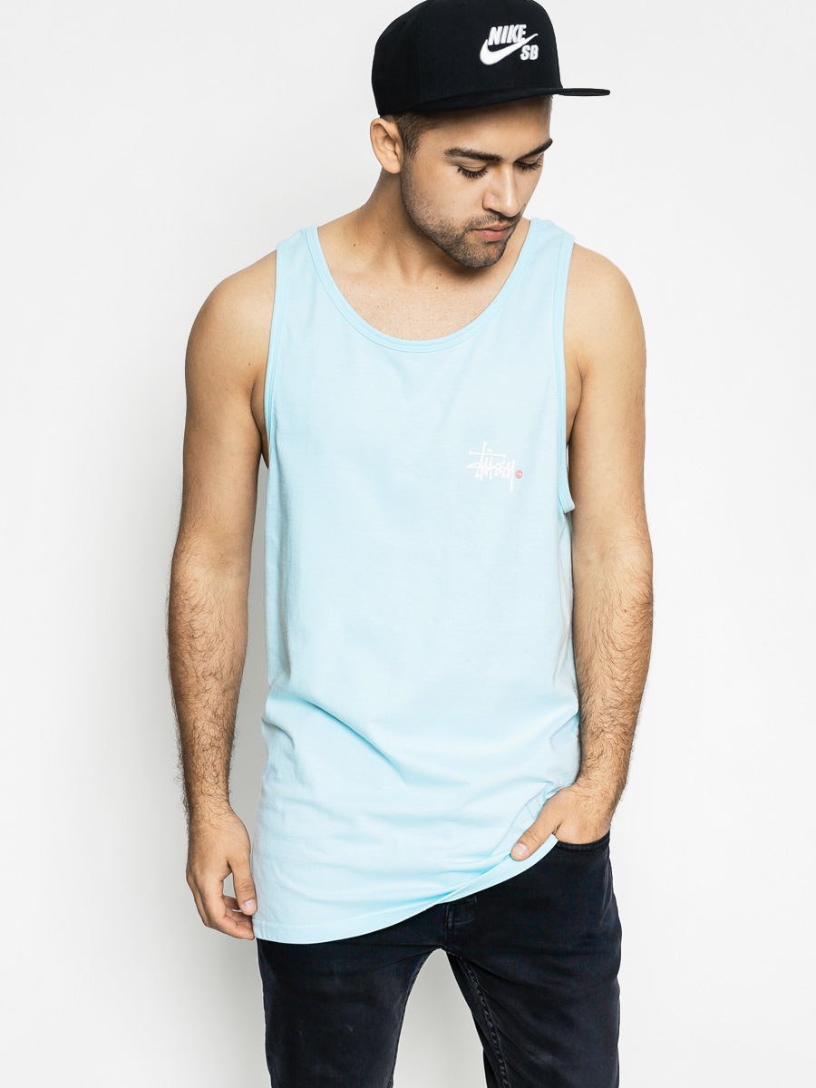 Stussy Tank top Basic Logo Tank (light blue)