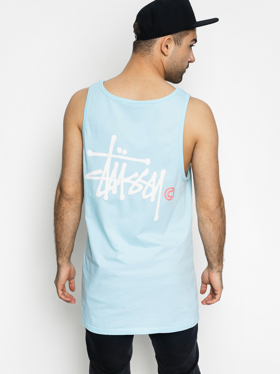 Stussy Tank top Basic Logo Tank (light blue)