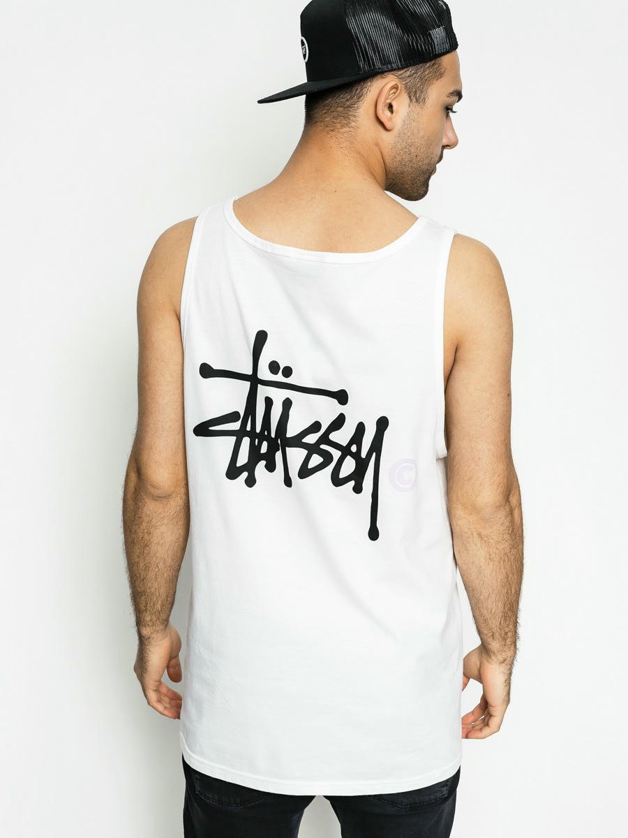 Logo stussy discount tank top