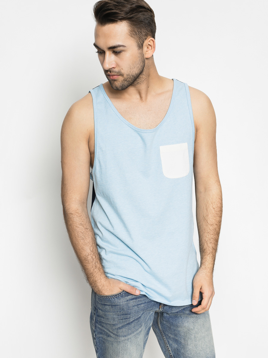 Quiksilver T-Shirt Baysick Tank (light blue/crem)