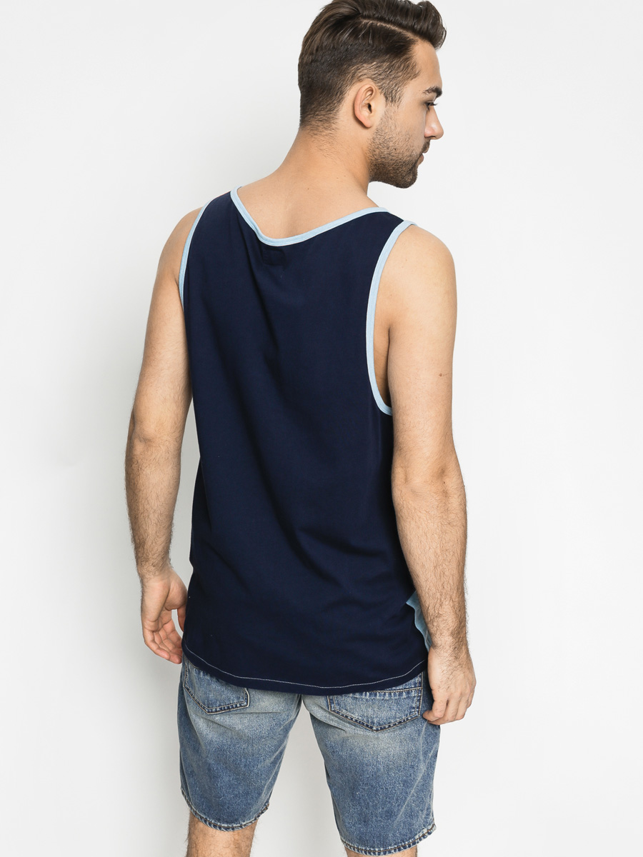 Quiksilver T-Shirt Baysick Tank (light blue/crem)