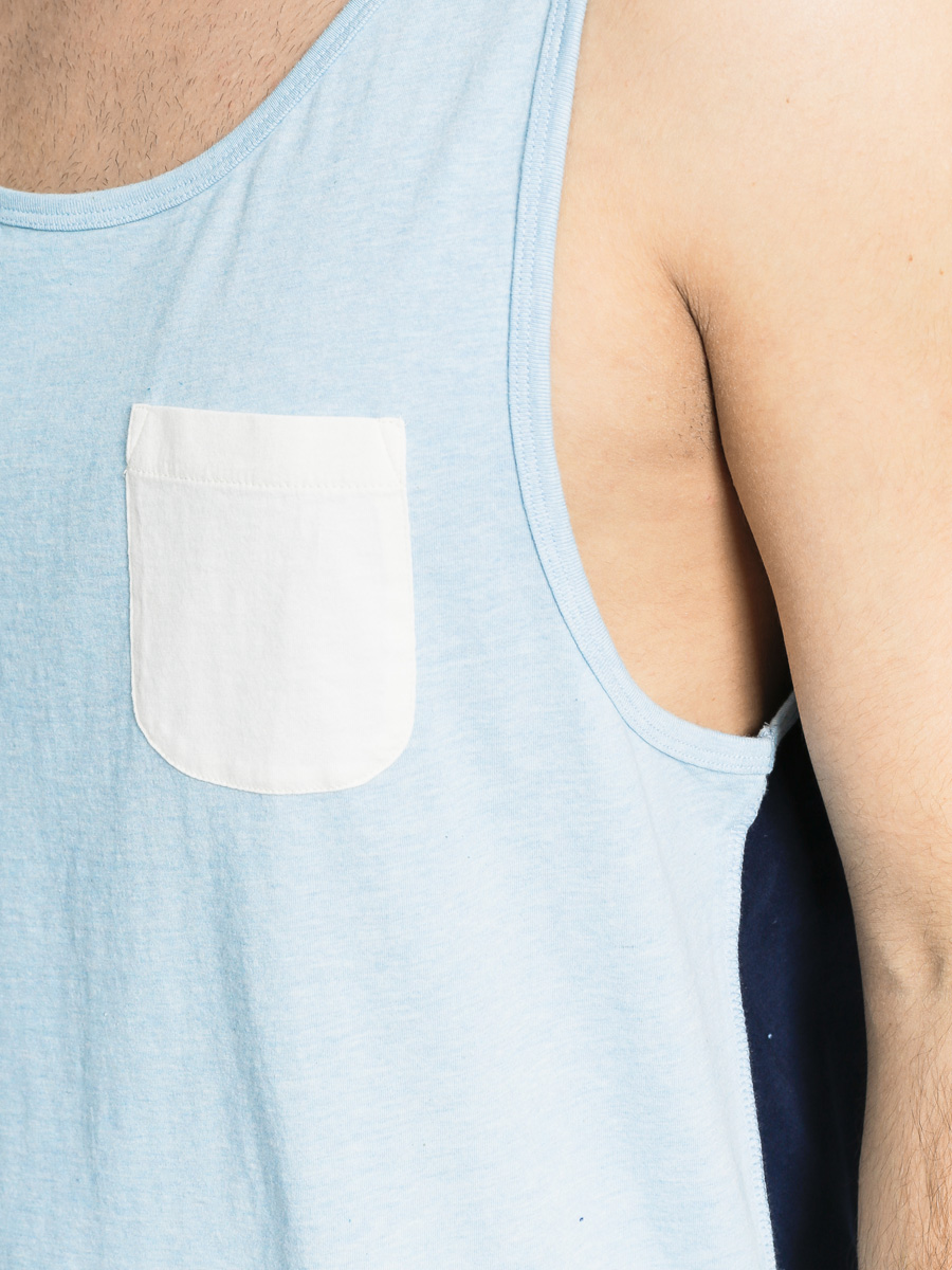 Quiksilver T-Shirt Baysick Tank (light blue/crem)