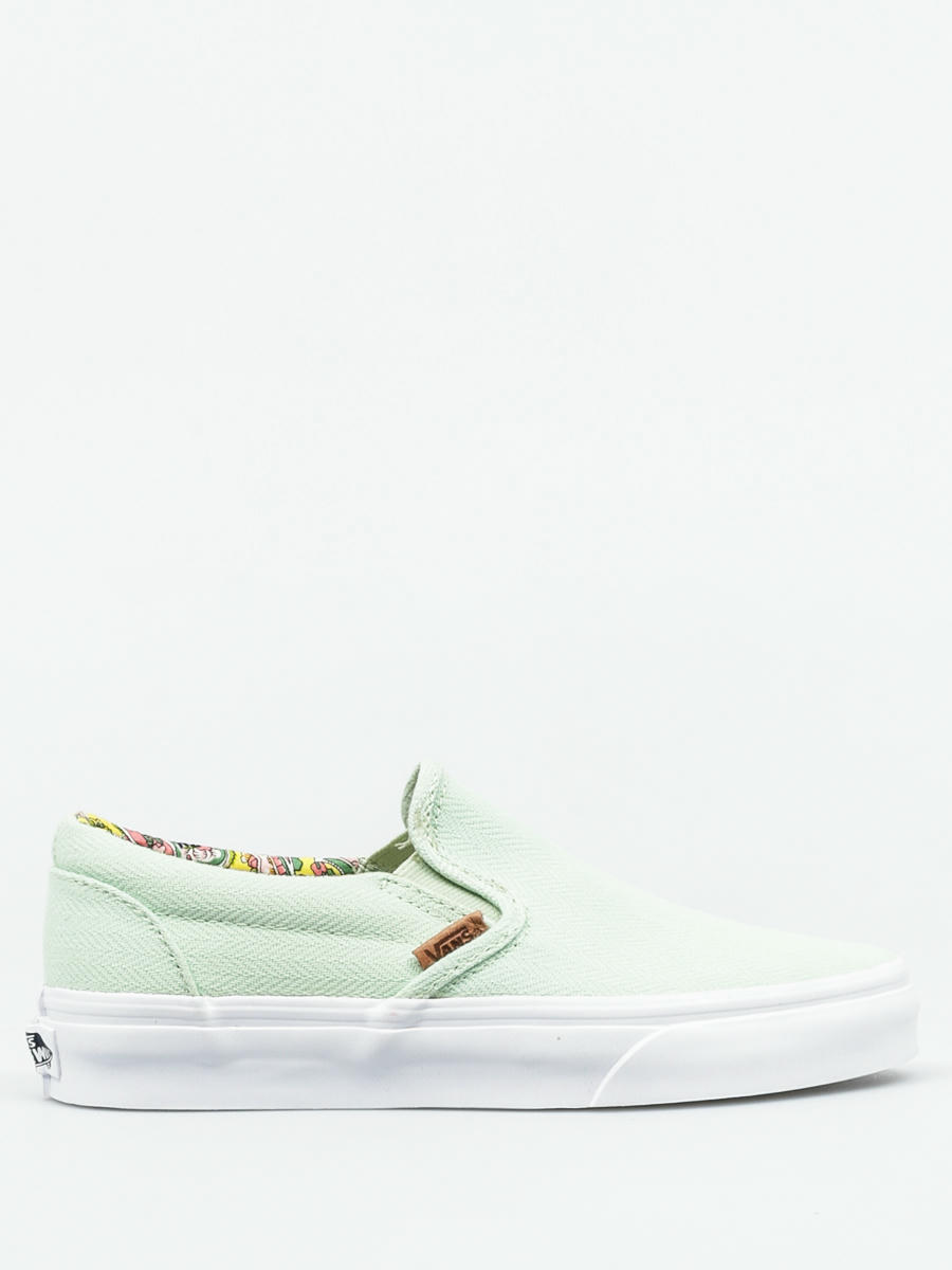 Mint green slip on vans sale