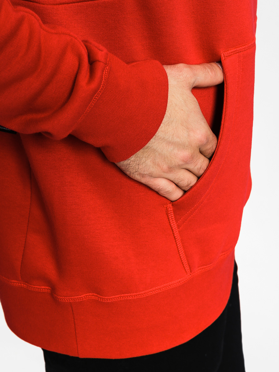 Nike SB Hoodie Icon Po Stripe HD (gym red/white)