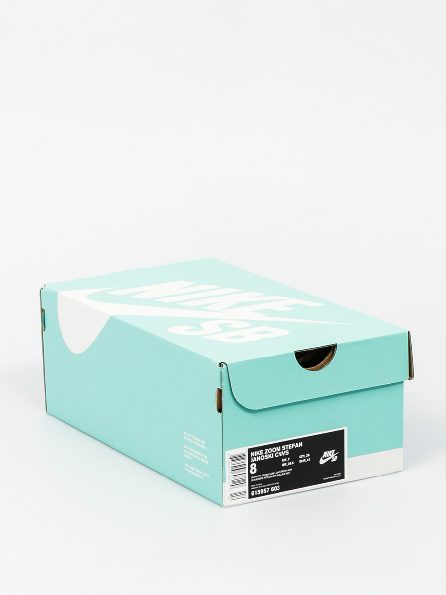 Nike SB Shoes Zoom Stefan Janoski Cnvs (unvrsty rd/blk gm lght brwn wh)