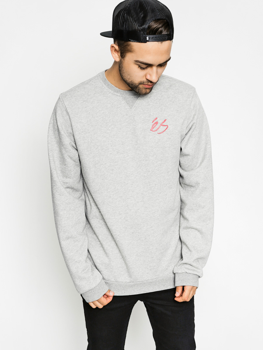 Es Sweatshirt Script Crew (grey heather)