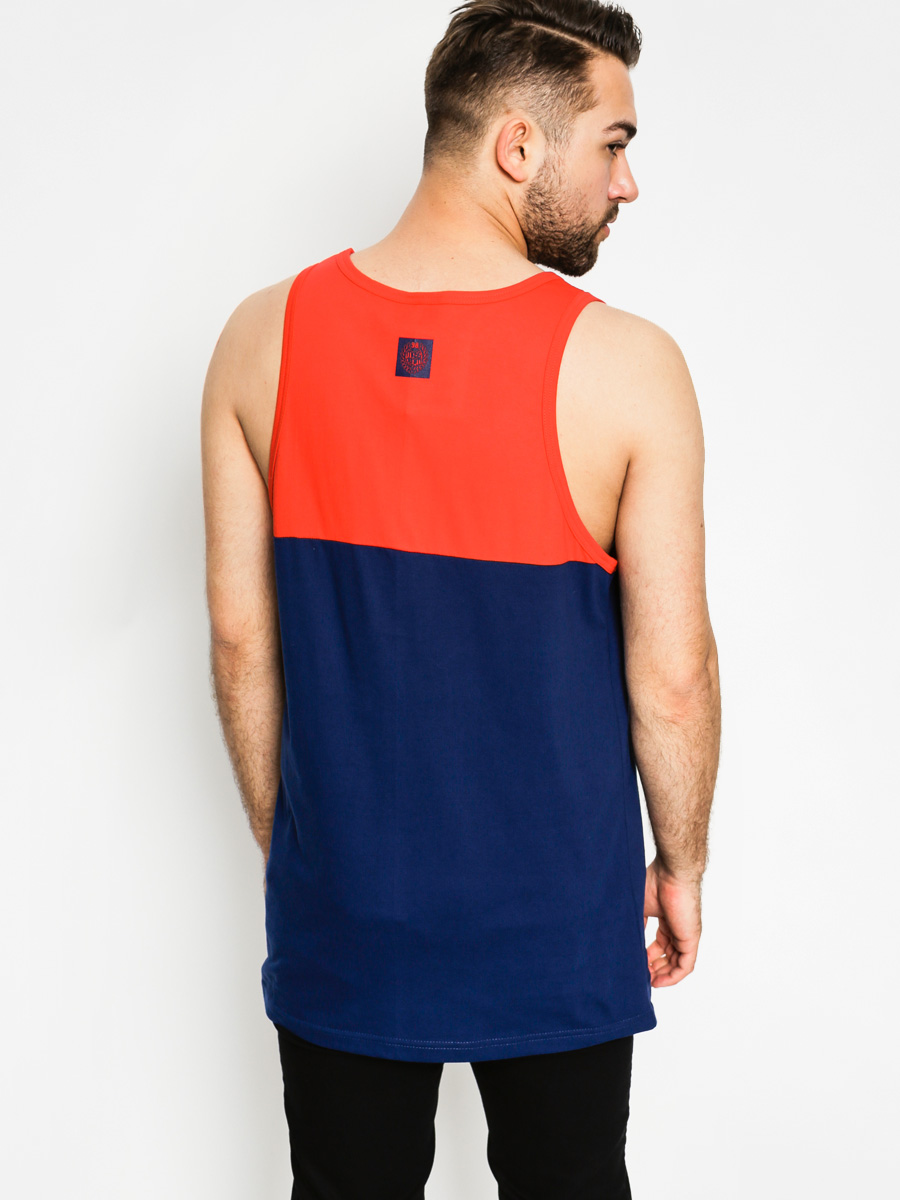 MassDnm Tank top Pocket Base Tank (red/navy)