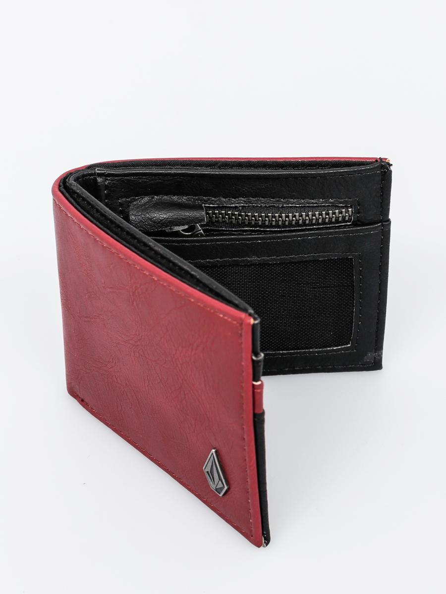 red volcom wallet