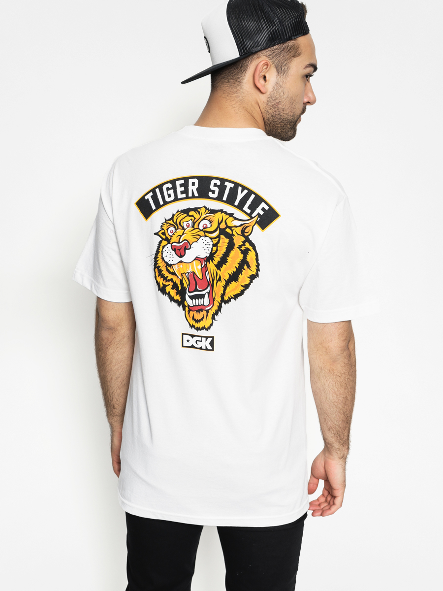 Dgk T Shirt Tiger Style White