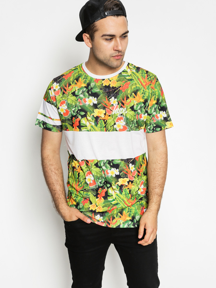 Hype T-shirt Paradise Panel (white/multi)
