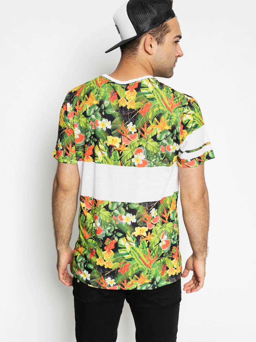 Hype T-shirt Paradise Panel (white/multi)