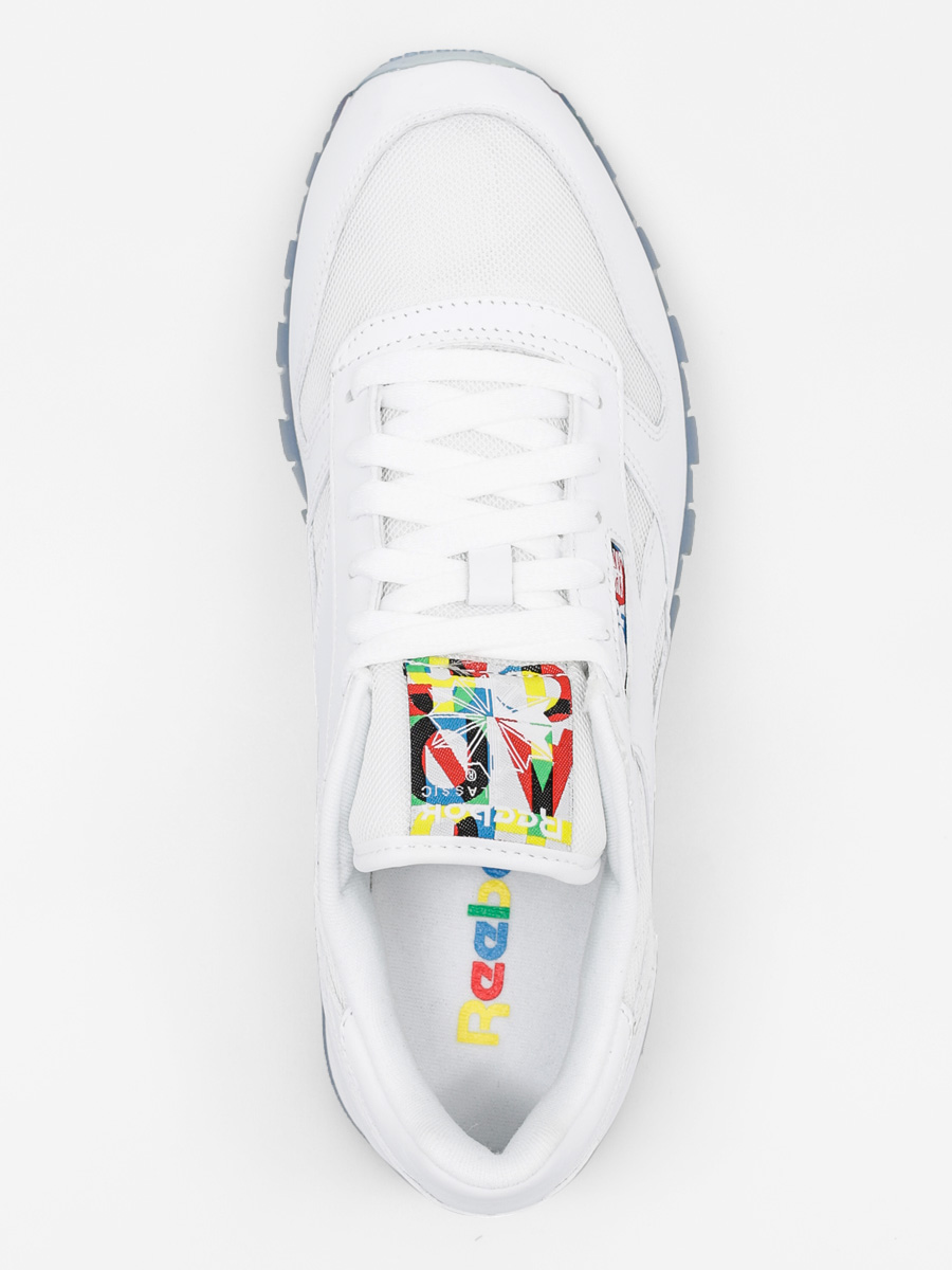 Reebok classic white on sale rainbow