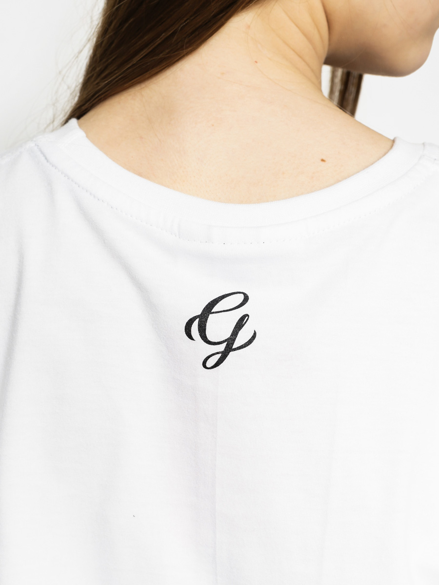 Diamante Wear T-shirt Gh Long No Love Wmn (white)