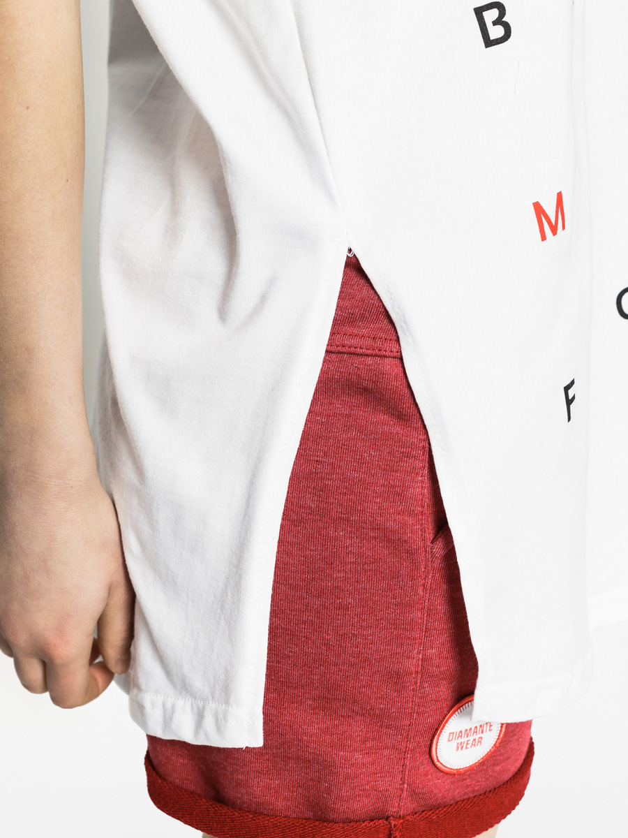 Diamante Wear T-shirt Gh Long No Love Wmn (white)