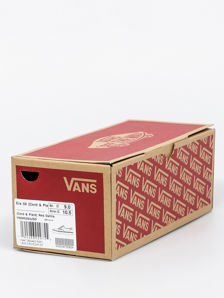 Vans Shoes Era 59 (cord & plaid/red dahlia)