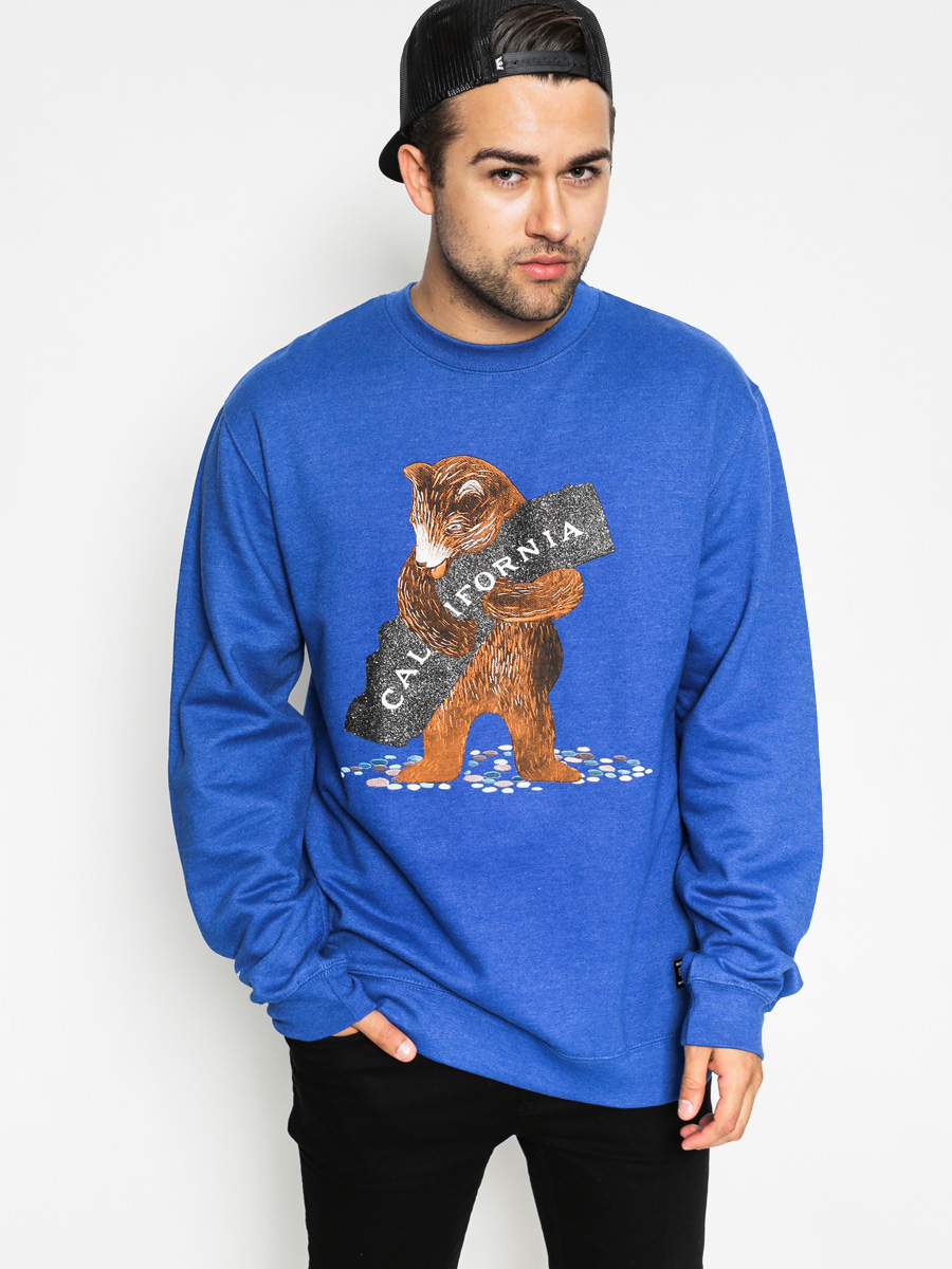 Diamond Grizzly Sweatshirt Loves Cali Crew (royal)
