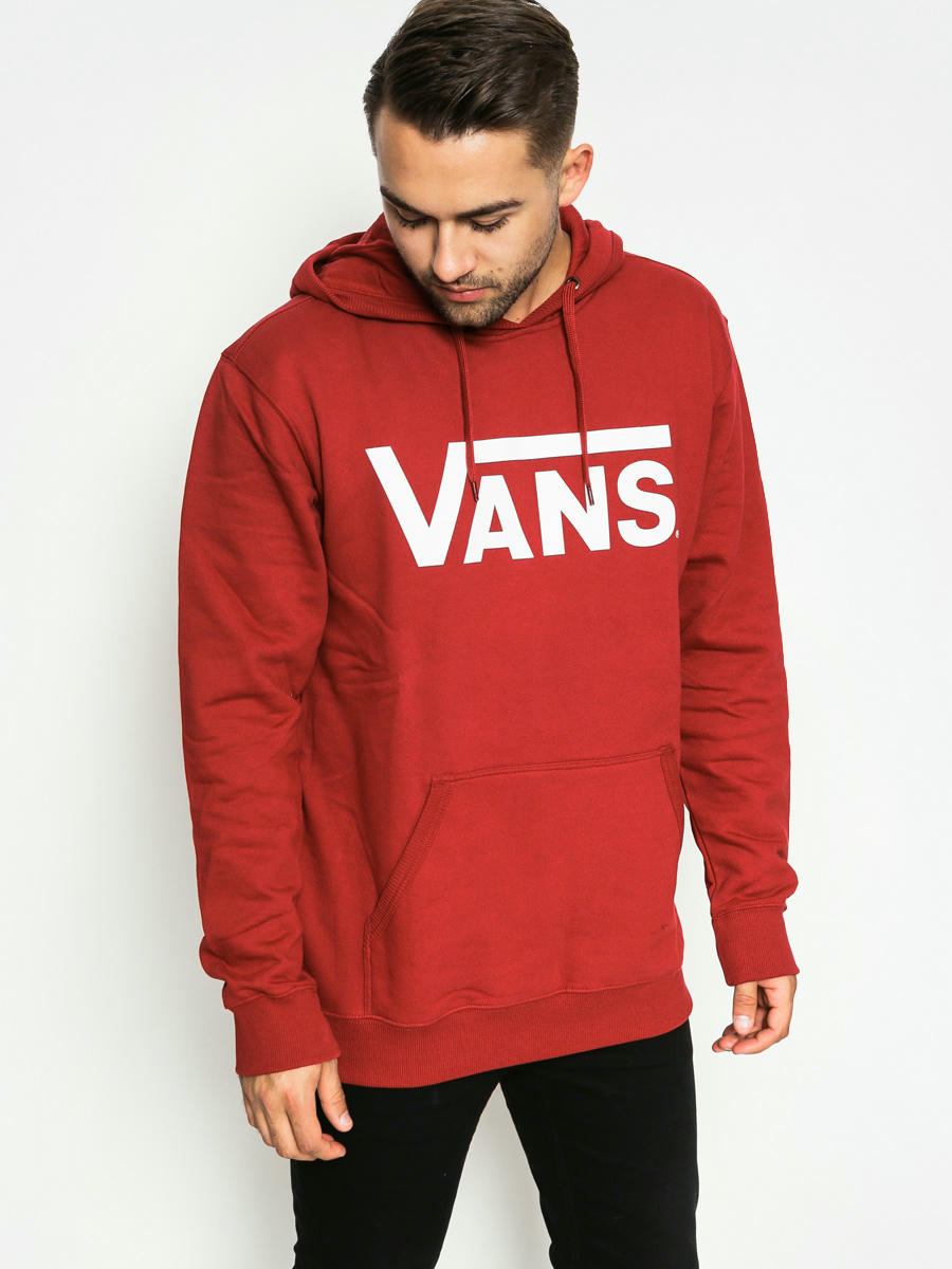 vans white and red hoodie