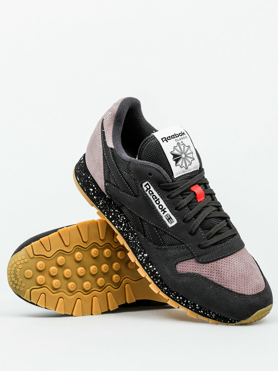 Promote Bishop Theirs Reebok Shoes Classic Leather Sm (coal/moondust/black)