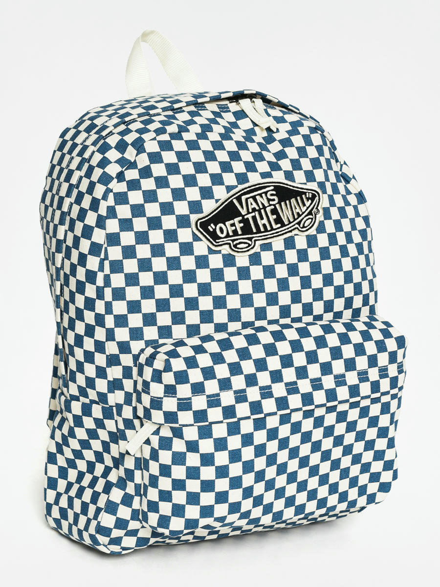 blue checkered vans backpack