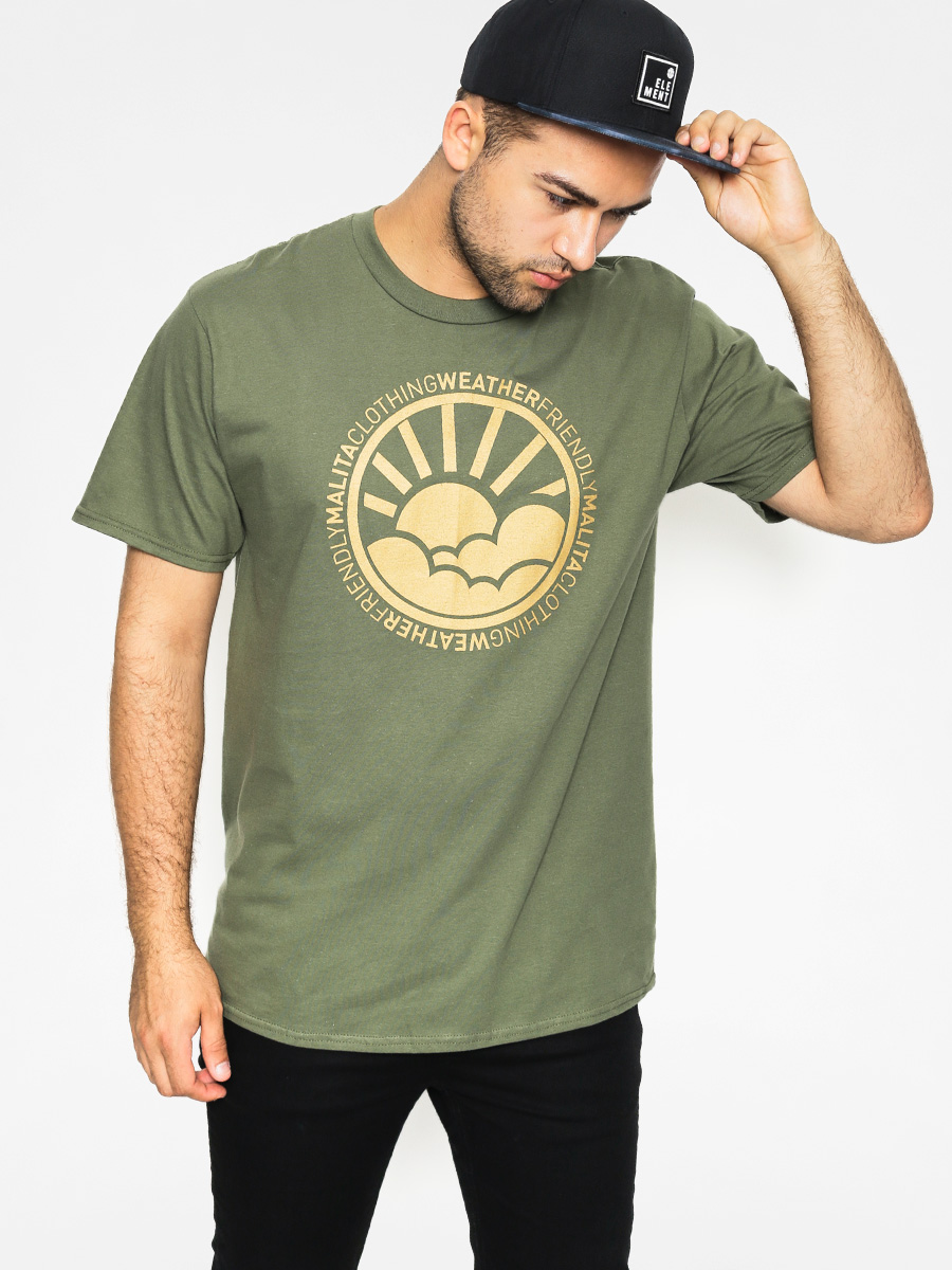 Malita T-shirt Environment (green/gold)