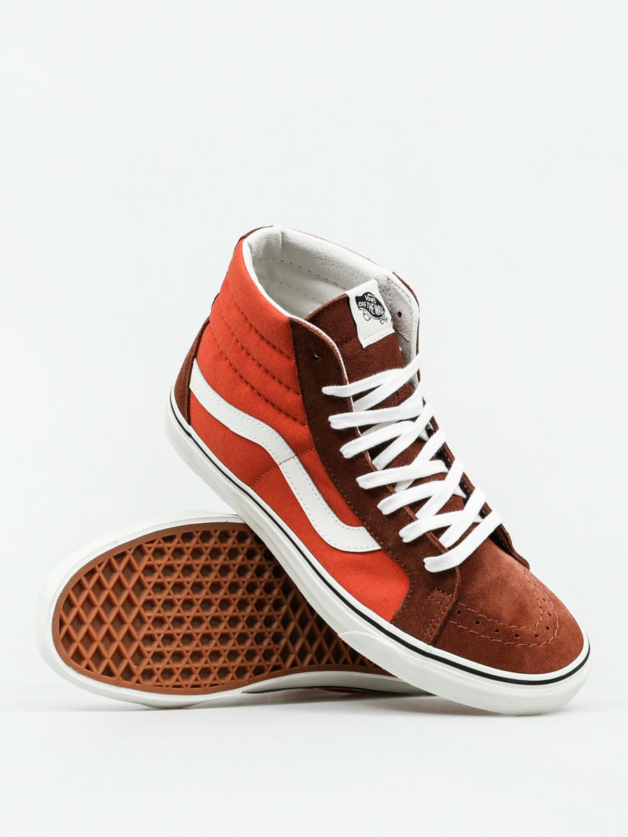 burnt orange high top vans