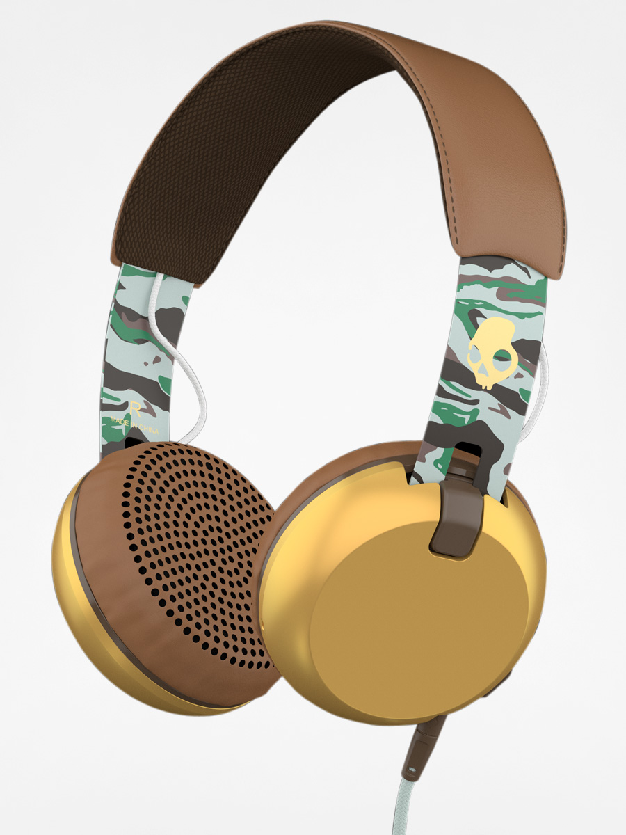 Skullcandy Headphones Grind (scout camo/brown/gold)