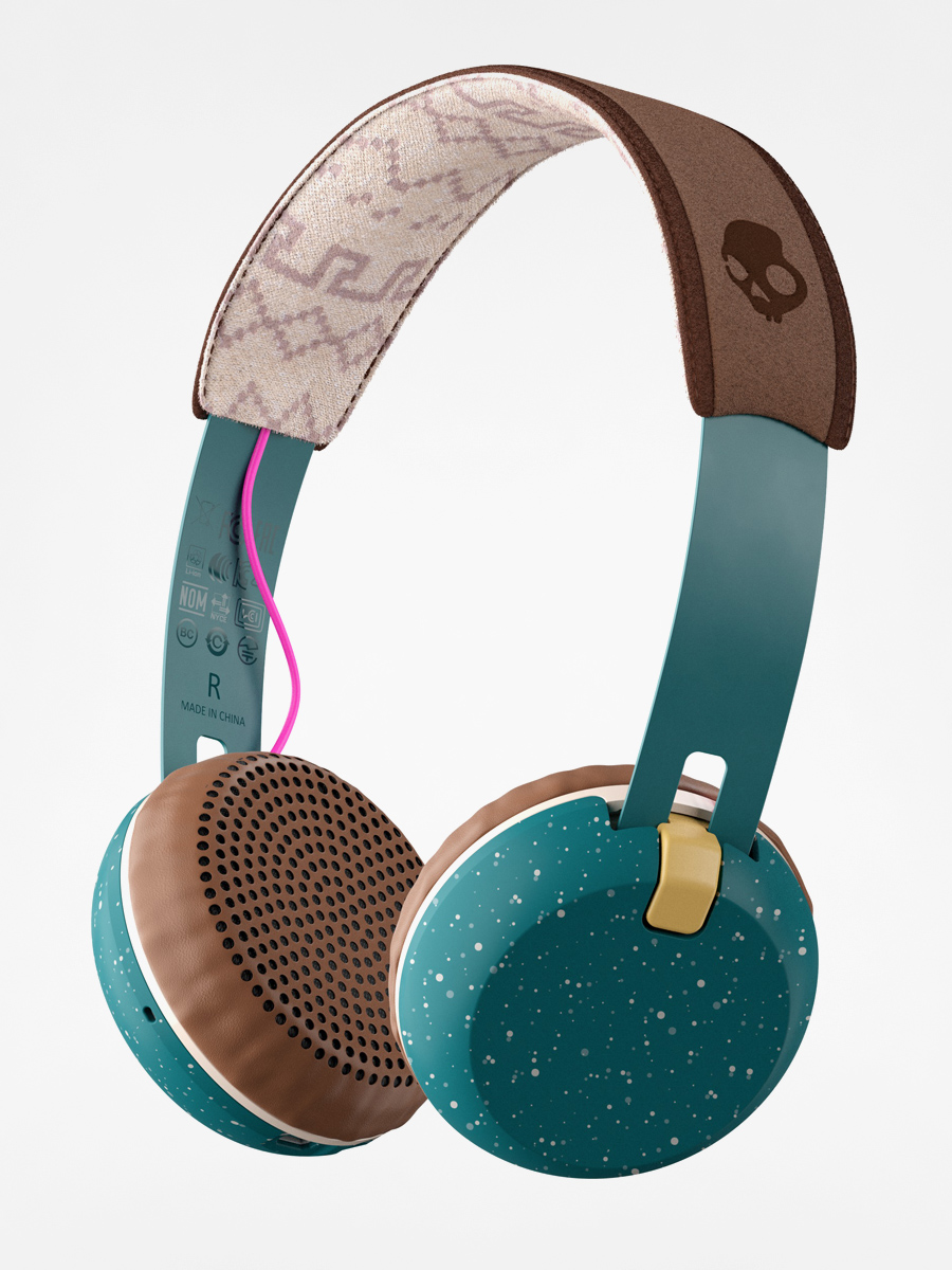 Skullcandy Headphones Grind Wireless (pine/mustard/pink)