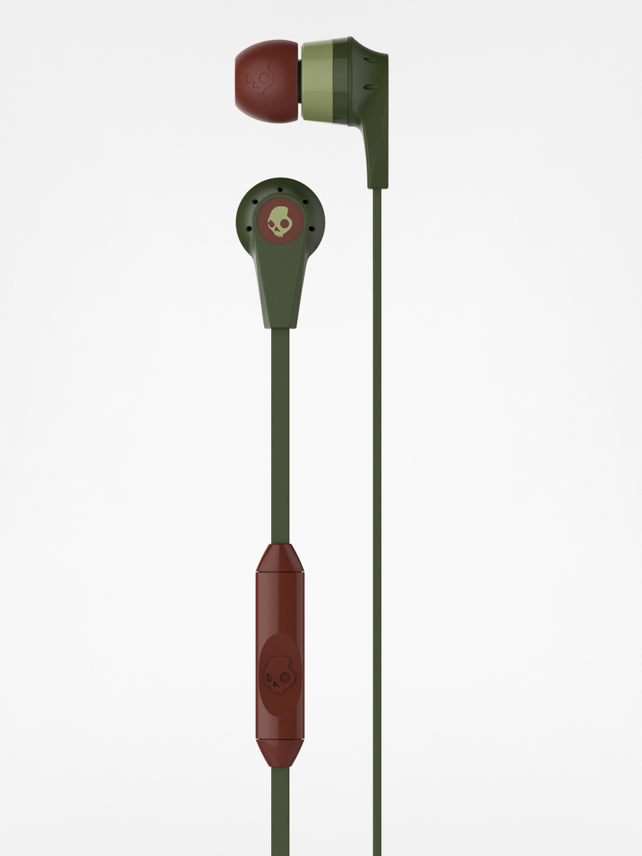 Skullcandy Headphones Inkd 2 0 W Mic (olive/burgundy/sage)
