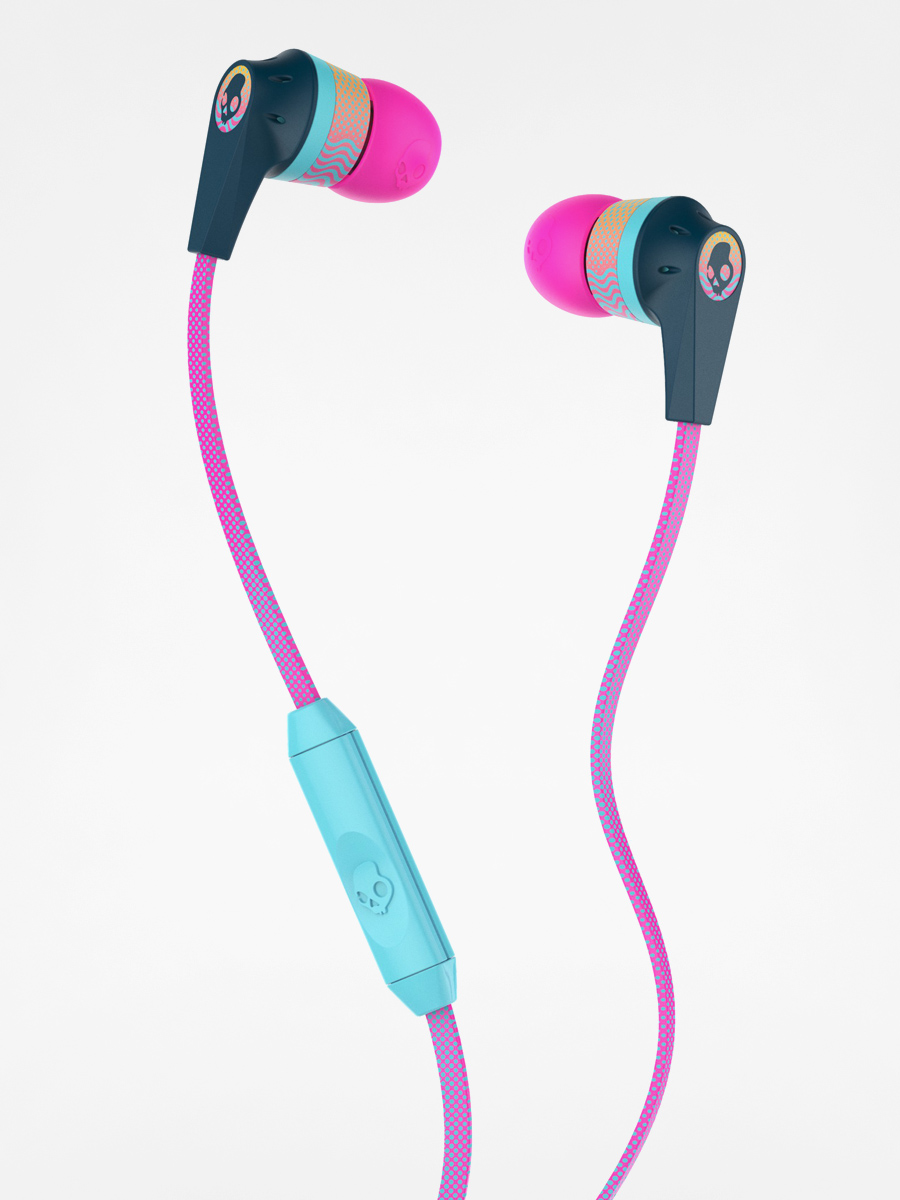 Skullcandy Headphones Inkd 2 0 W Mic (cpink/yellow/navy)