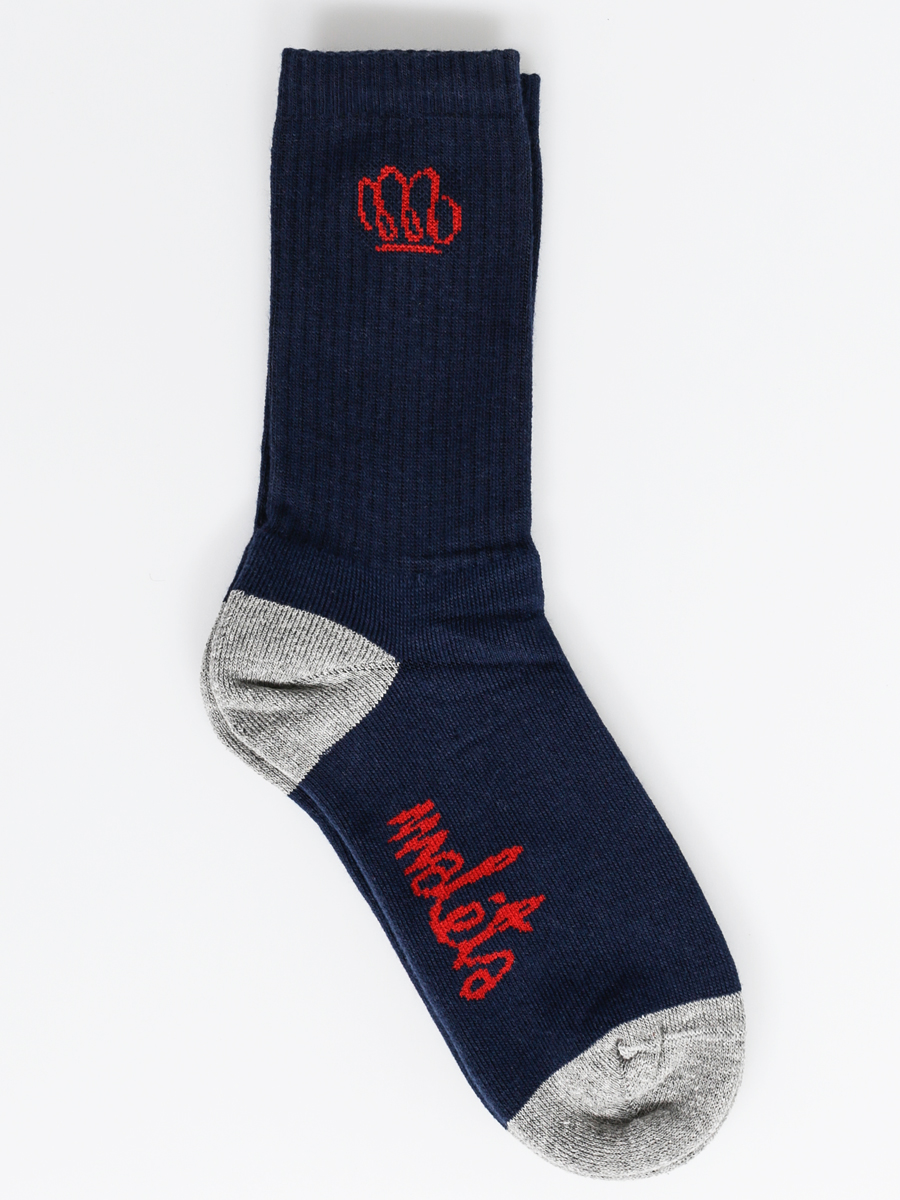 Malita Socks Yoda (navy/heather grey)