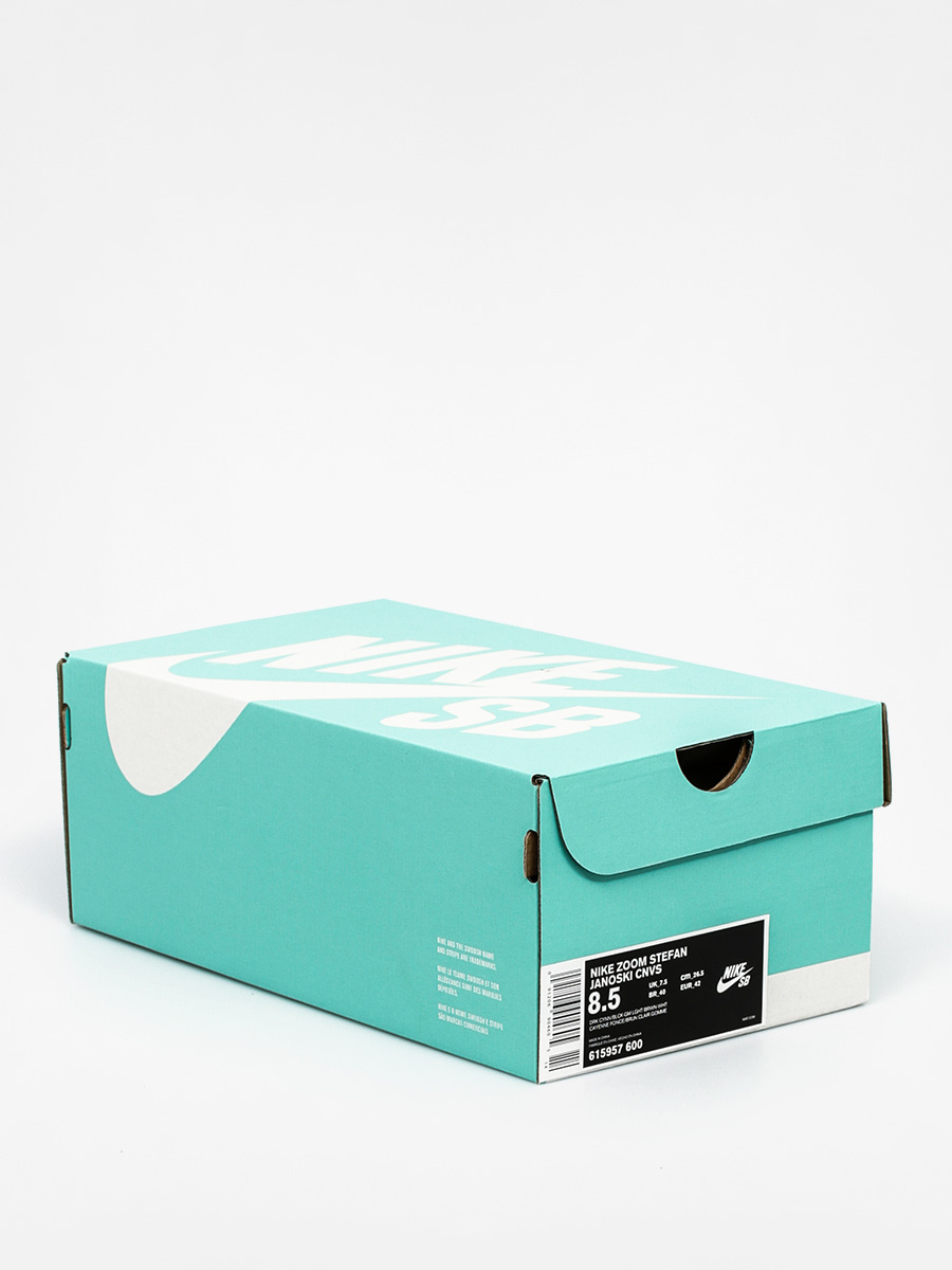 Nike SB Shoes Zoom Stefan Janoski Cnvs (drk cynn/blck gm lght brwn wht)