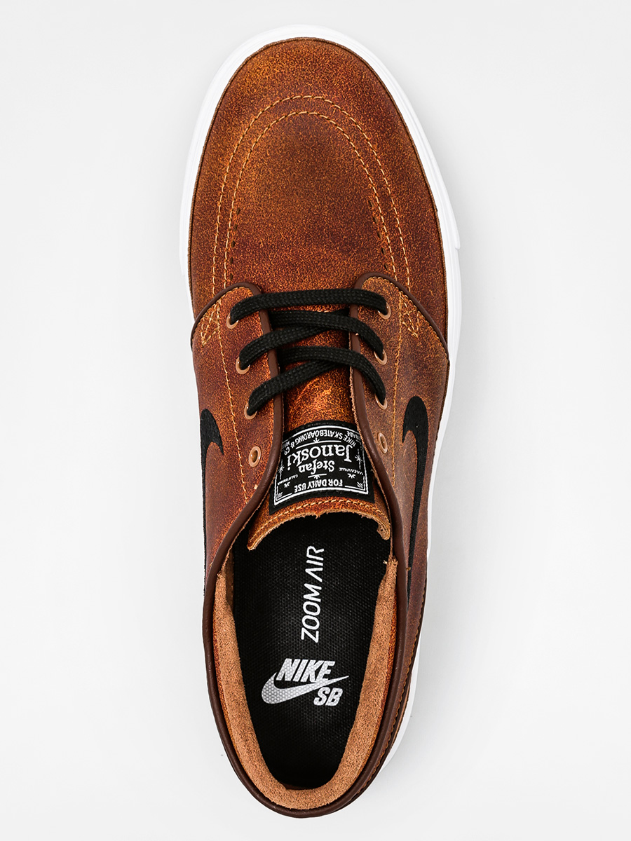 Nike SB Shoes Zoom Stefan Janoski Elite (al brown/blk white dk fld brwd)