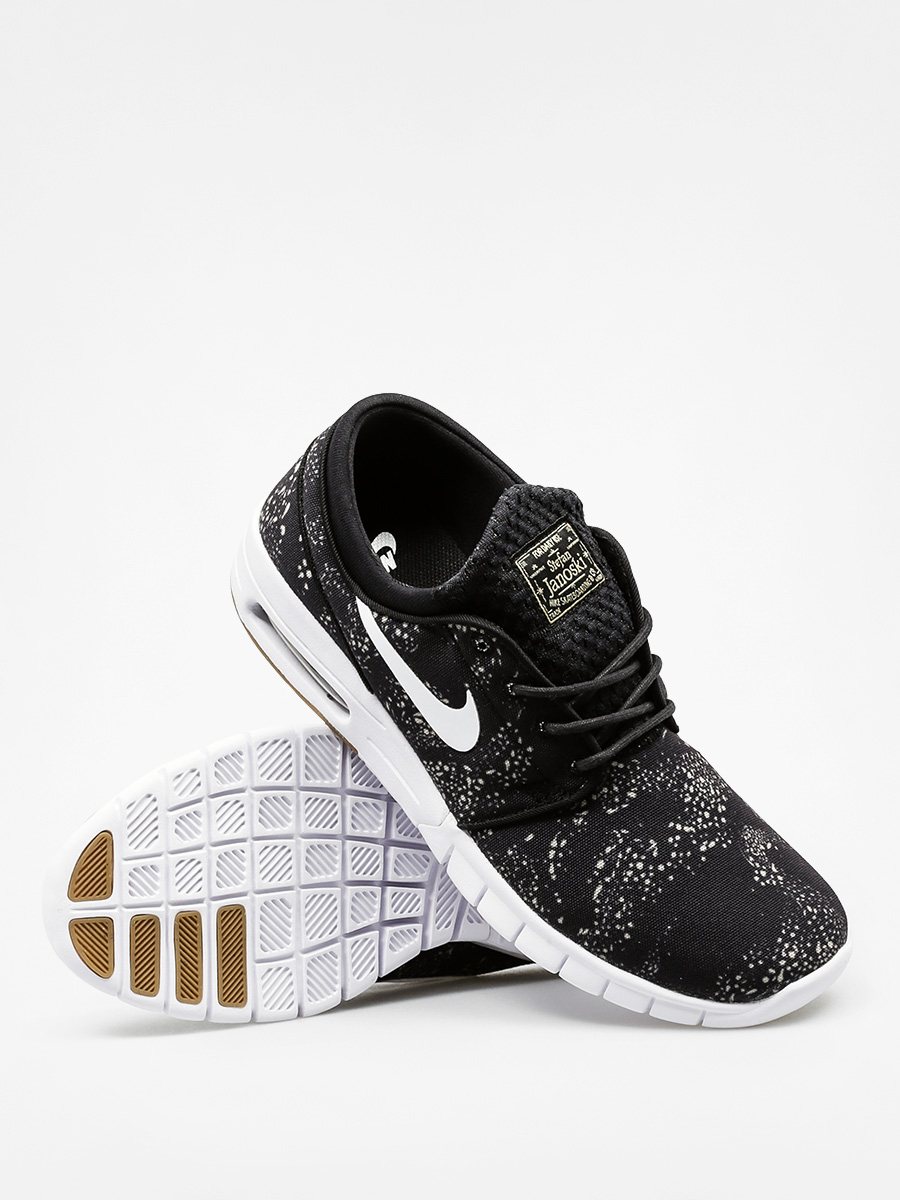 Nike SB Shoes Stefan Janoski Max Prm (blck/wht ntrl olv gm lght brwn)