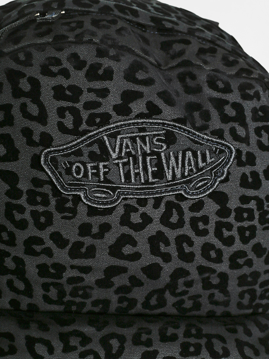 vans black leopard backpack