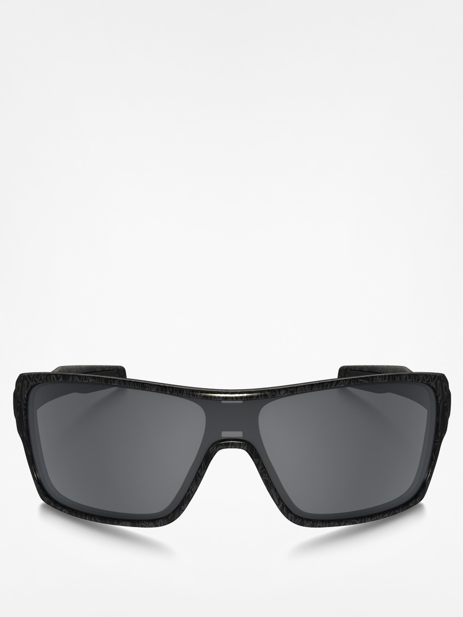 Oakley Sonnenbrille Turbine Rotor (black/silver ghost text/black iridium)