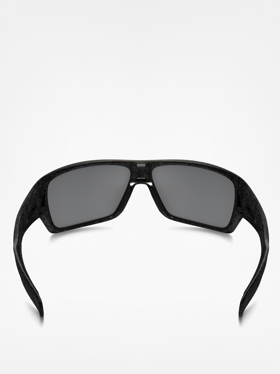 Oakley Sonnenbrille Turbine Rotor (black/silver ghost text/black iridium)