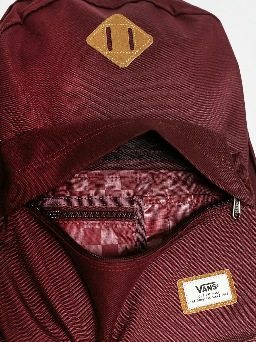 burgundy vans bag