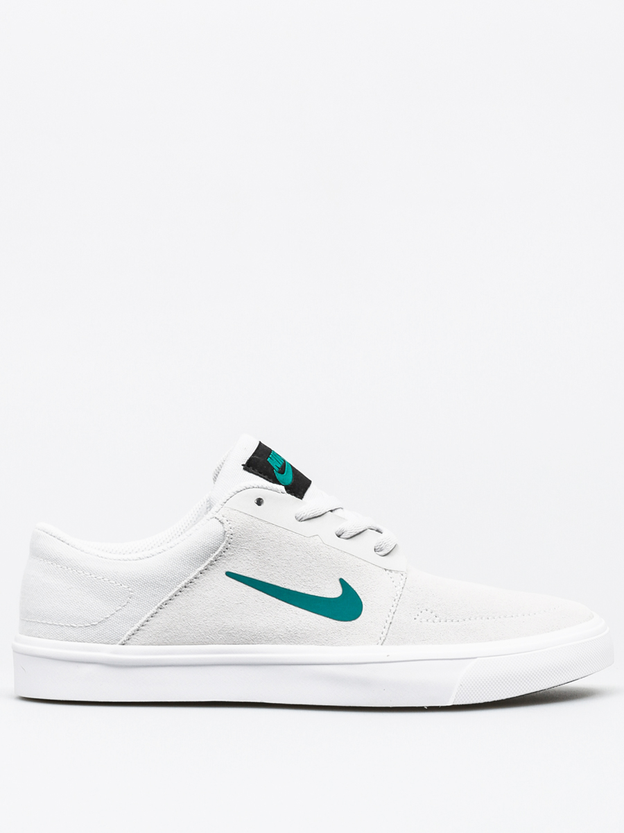 Nike SB Shoes Sb Portmore Gs (pure platinum/r teal white blk)