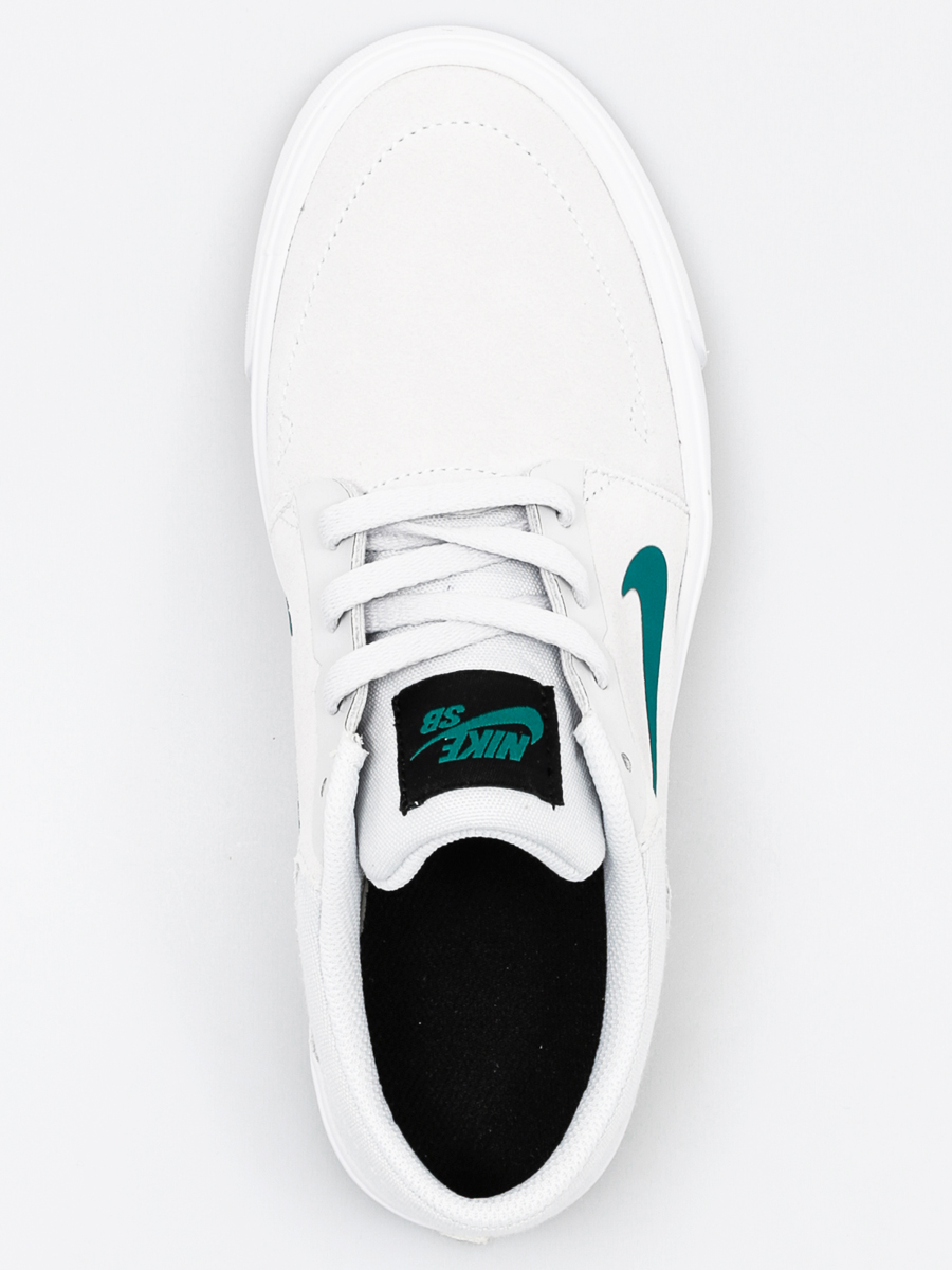 Nike SB Shoes Sb Portmore Gs (pure platinum/r teal white blk)